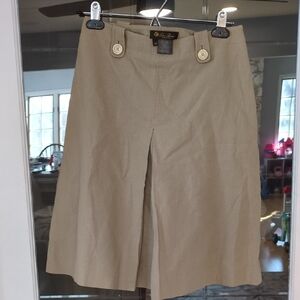 Loro Piana Beige A-Line Skirt